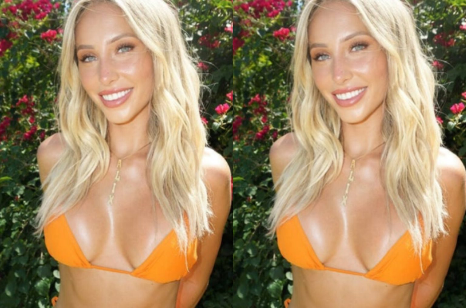 Alix Earle Stuns in Tiny Orange Bikini, Teases Exciting Surprise