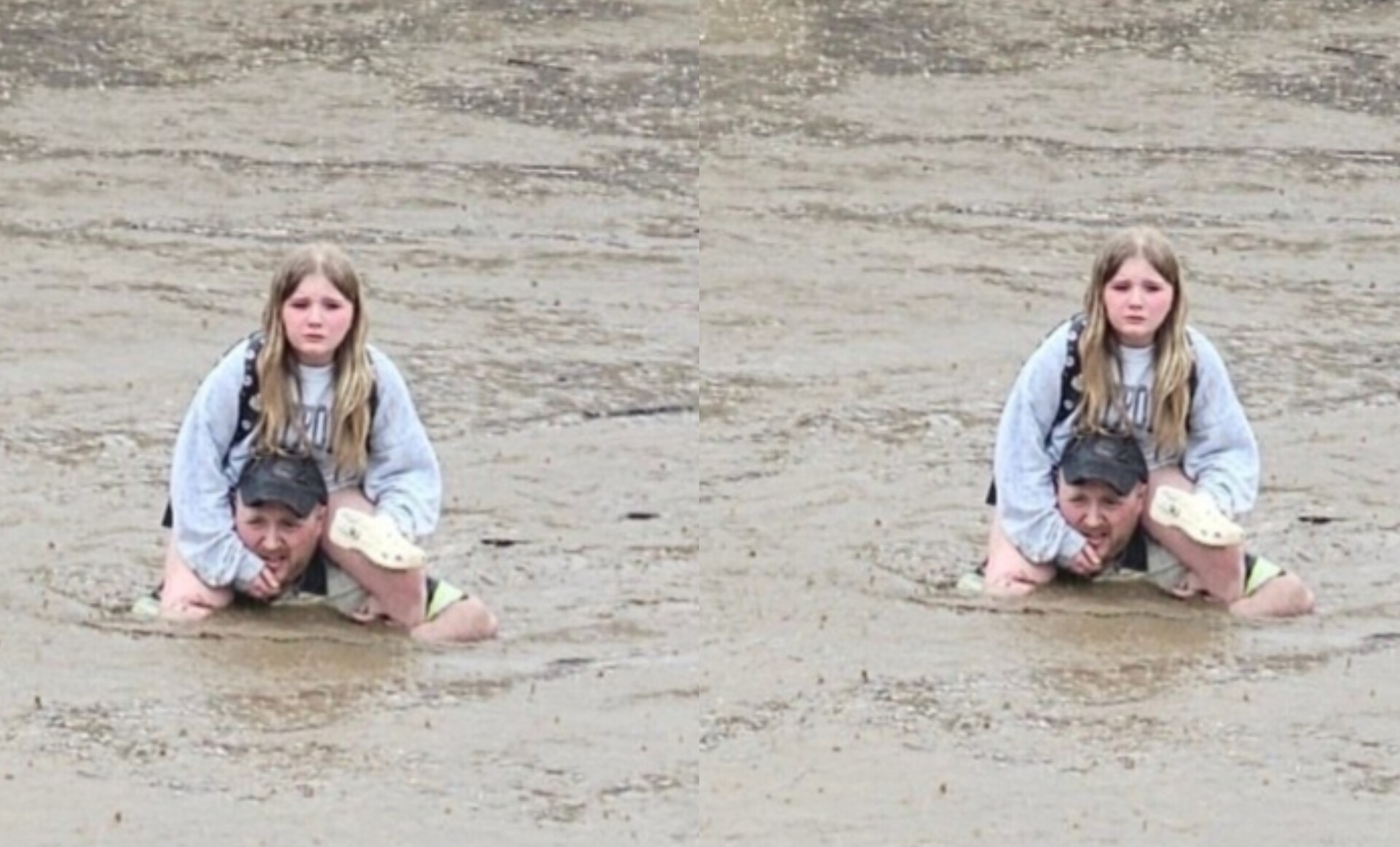 USA Flood Horror: Father Walks Through Death Waters to Rescue Daughter Trapped in School Shocking Maryland Scene