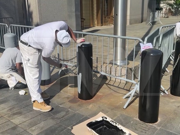 Diddy Trial Courthouse Gets Fresh Paint Job as Media Frenzy Grows in NYC