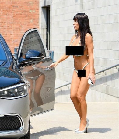 Bianca Censori Turns Heads in NYC With Bold Candy Lingerie Look