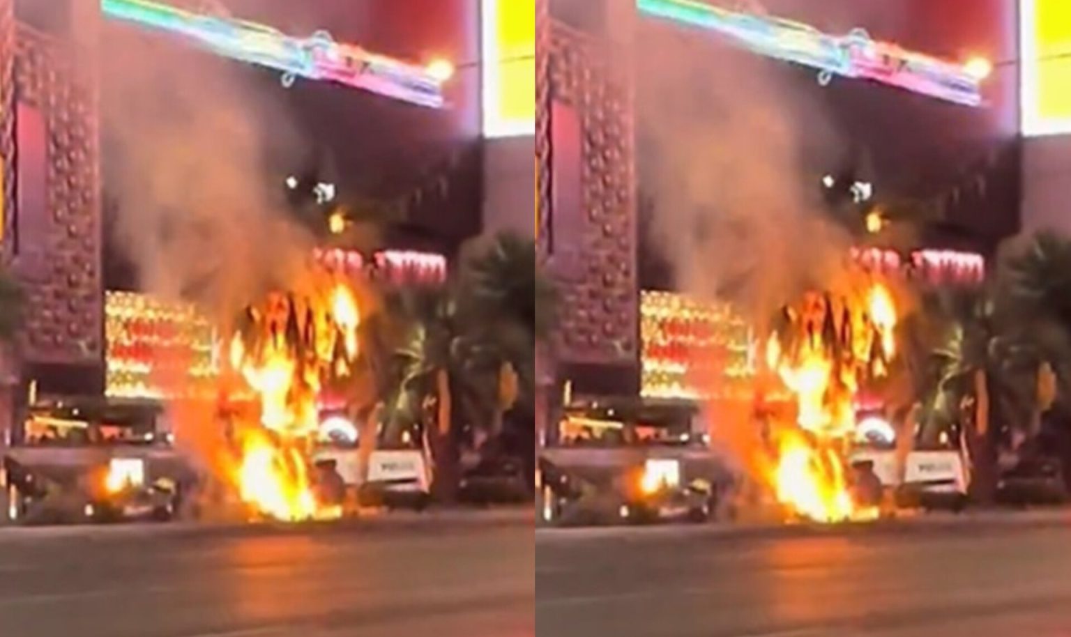 Fire Breaks Out on Las Vegas Strip After Explosion Near Aria Resort (Video)